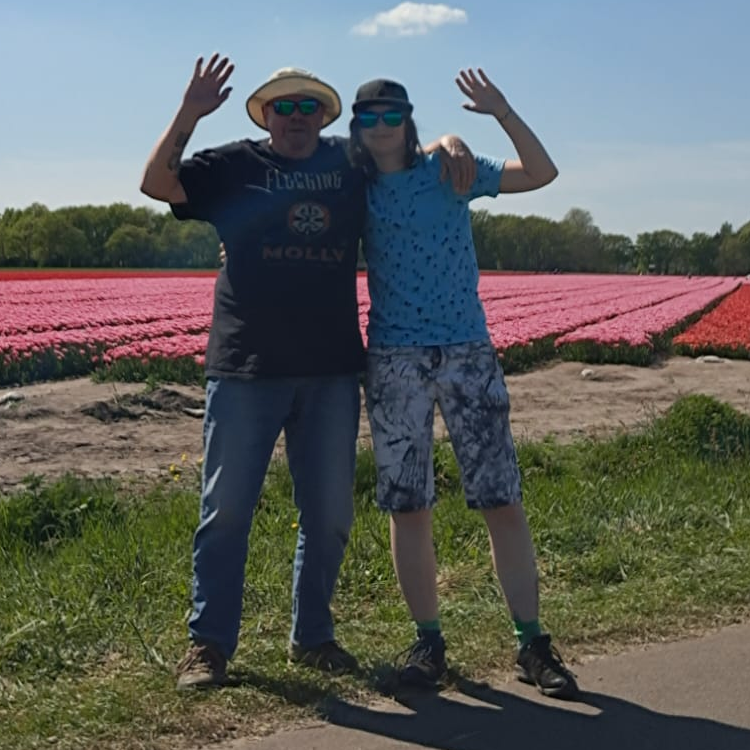 Ik met een oude collega