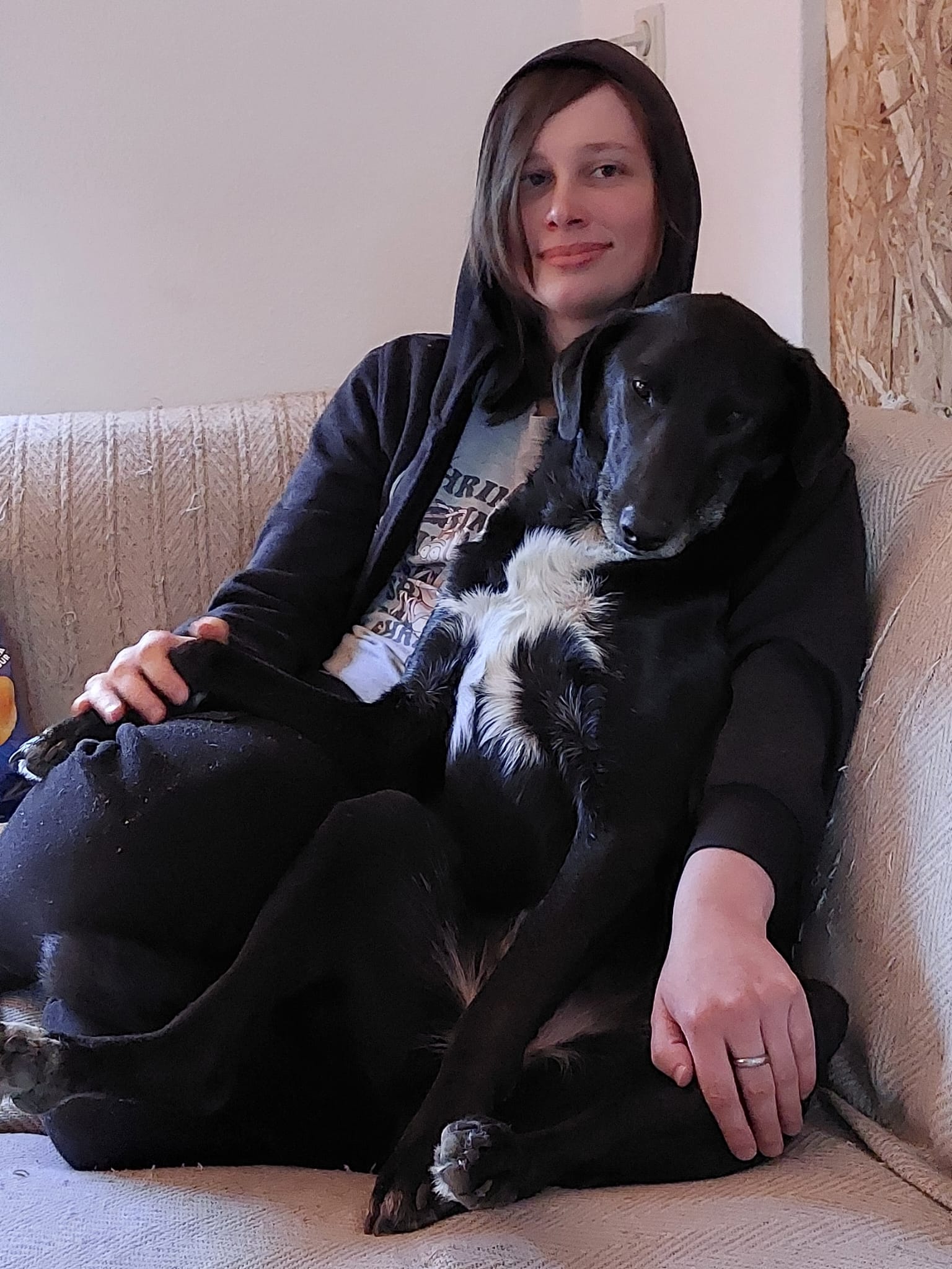 Ik met mijn hondje Orestis